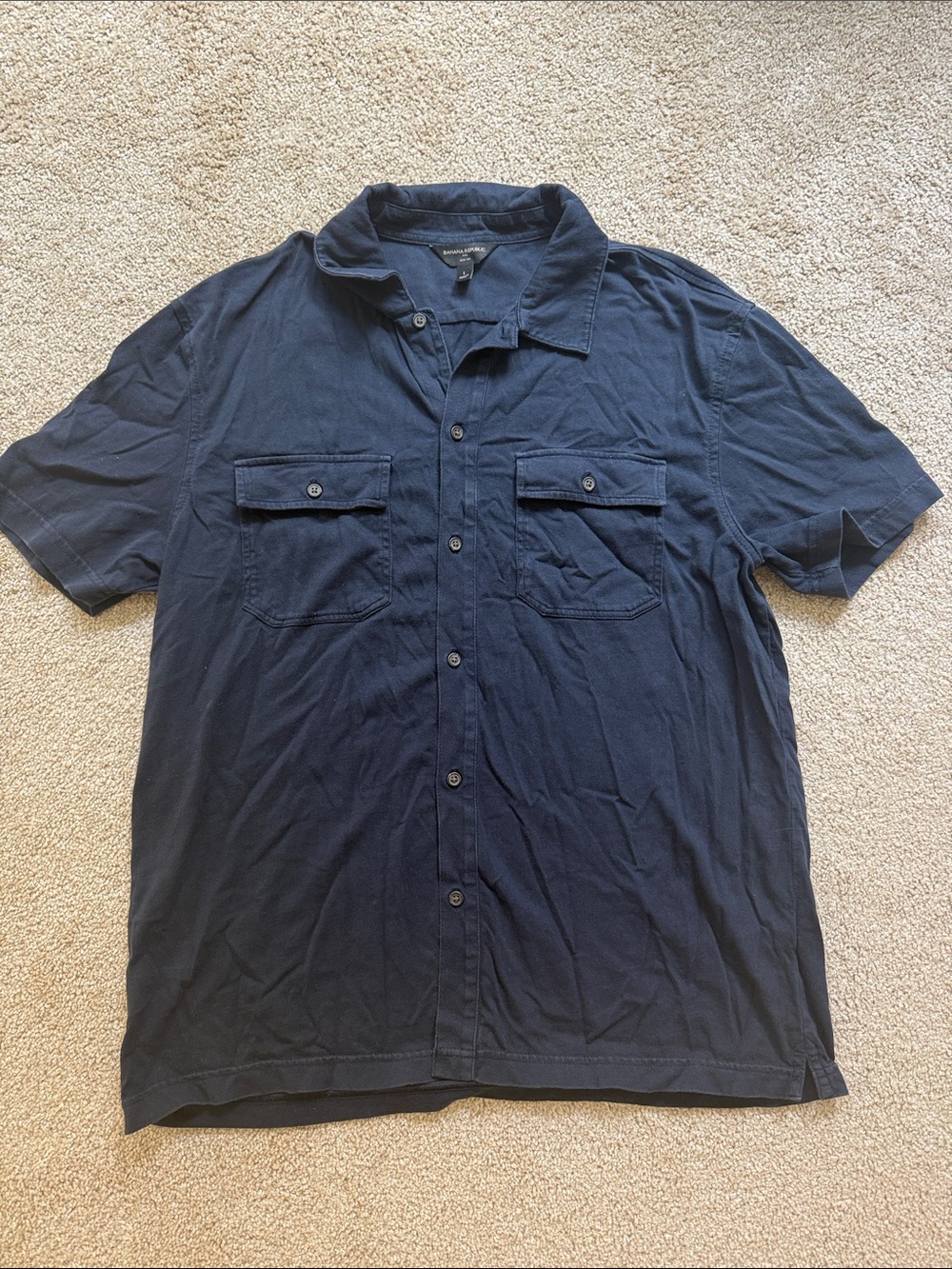Banana Republic Men’s Slim Fit Button Down Tshirt Size L